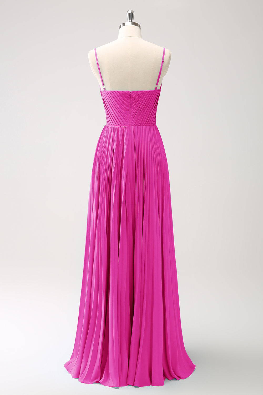 Eucalyptus Blå A-linje Spaghetti Stropper Brudepige Kjole