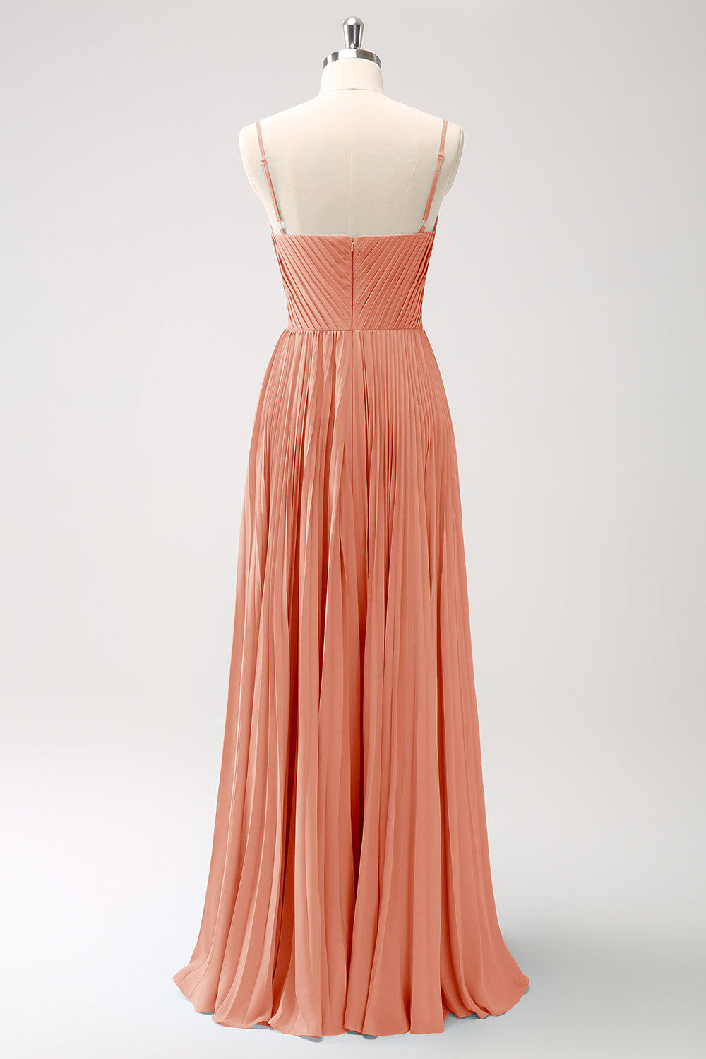 Eucalyptus Blå A-linje Spaghetti Stropper Brudepige Kjole