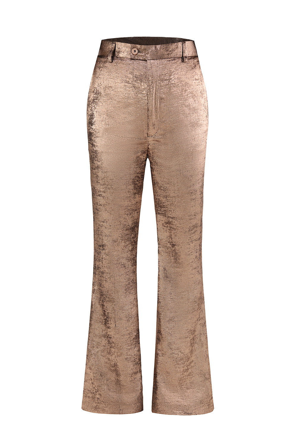 Gylden 2-delt Kvinders Dragter med Bælte