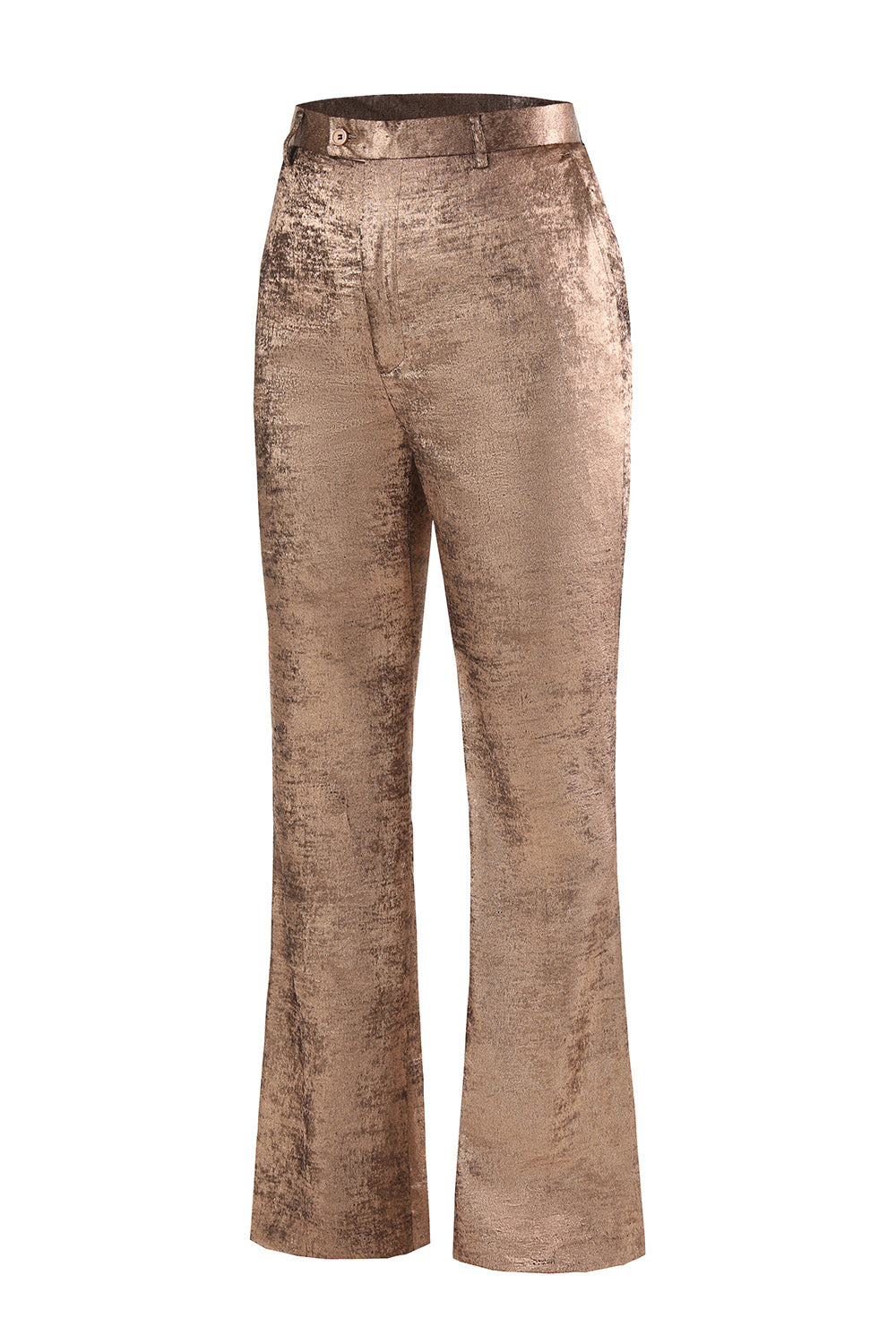 Gylden 2-delt Kvinders Dragter med Bælte