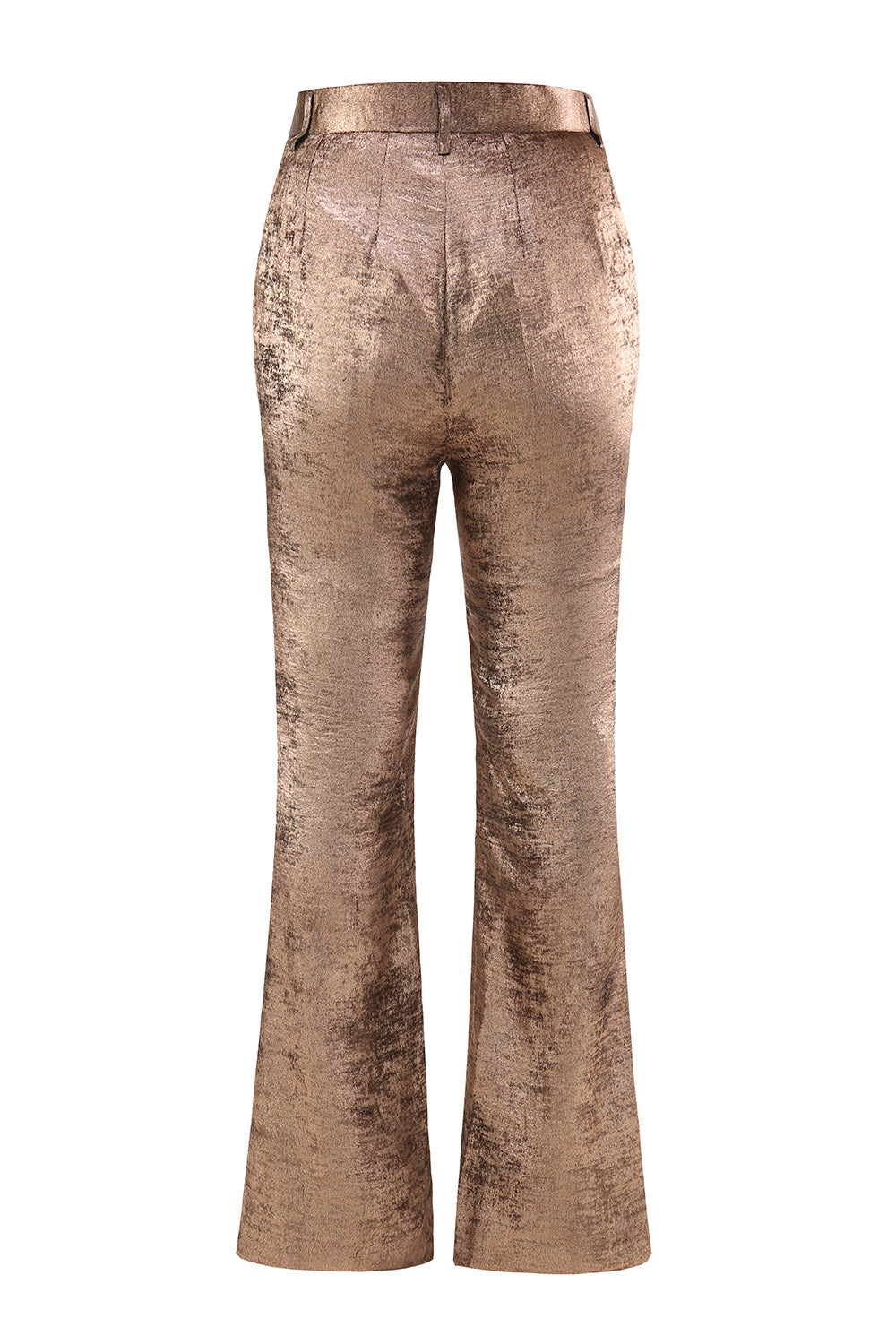 Gylden 2-delt Kvinders Dragter med Bælte