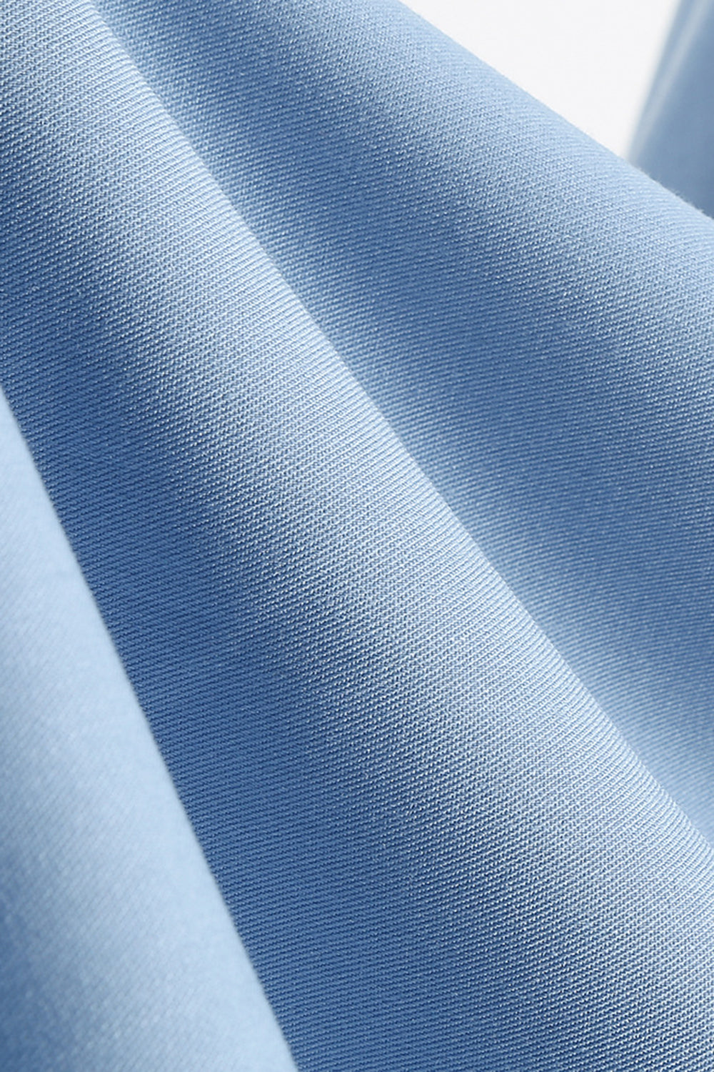 Blå A Line Vintage 1950'er kjole med bælte