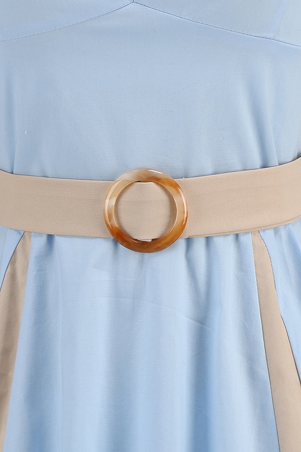En Line Blue Halter vintage kjole fra 1950'erne