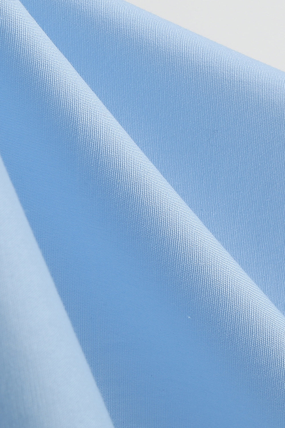 Blå ærmeløs A Line Vintage 1950'er kjole