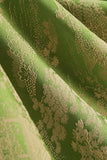 A Line Army Green Spaghetti Straps Trykt Vintage 1950'erne Kjole