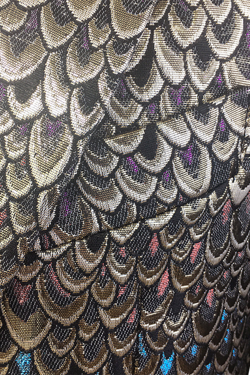 Golden Jacquard Sjal Revers Blazer til mænd