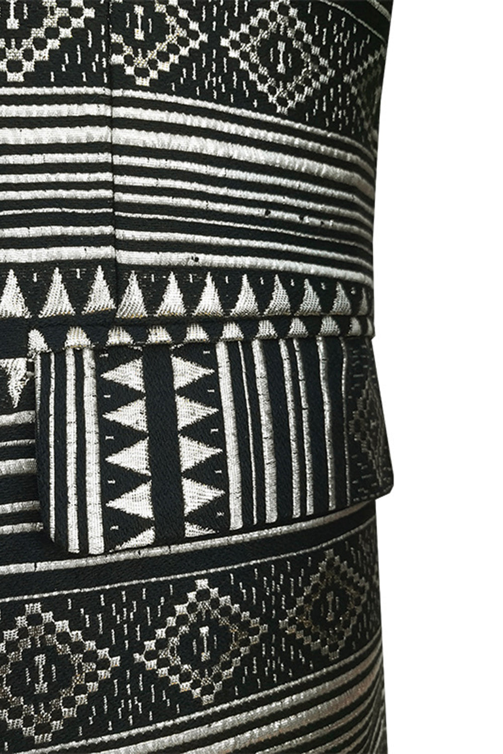 Sort hvid hakket revers Herre Blazer