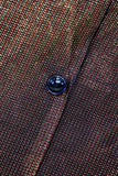 Sparkly Brown One Button Sjal Revers Mænds Blazer