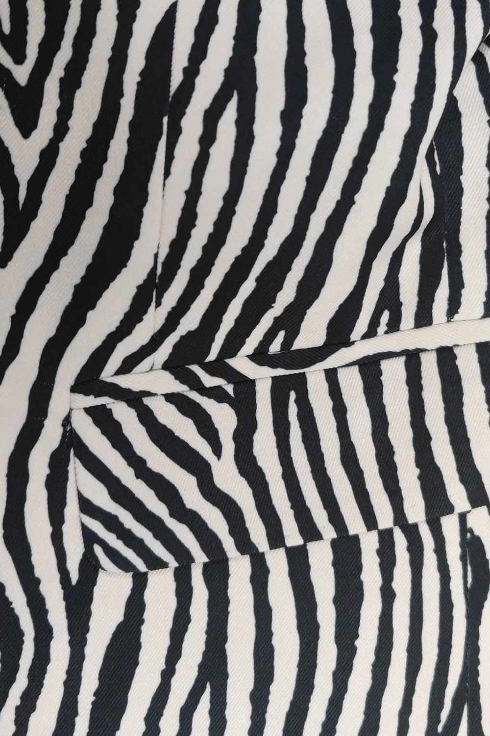 Sort og hvid trykt hakket revers mænds blazer