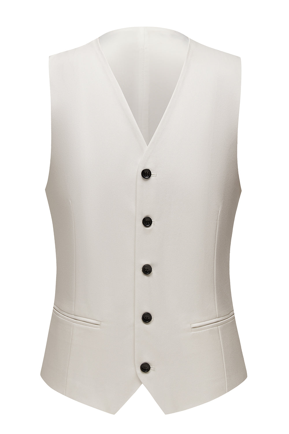 Hvidt sjal revers 3 stykker mænds jakkesæt