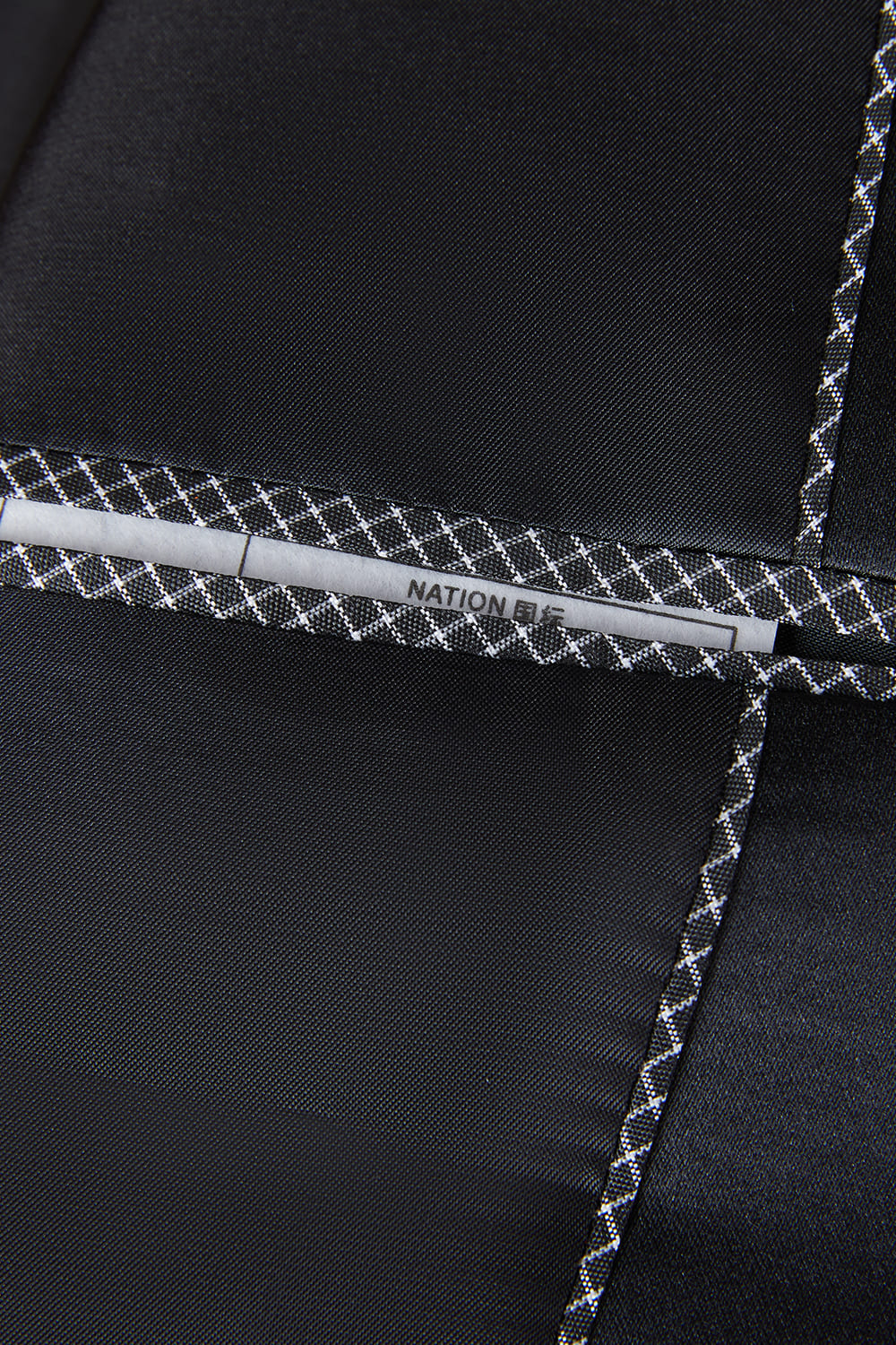 Mørkeblå Jacquard 2 stk Sjal revers herredragter