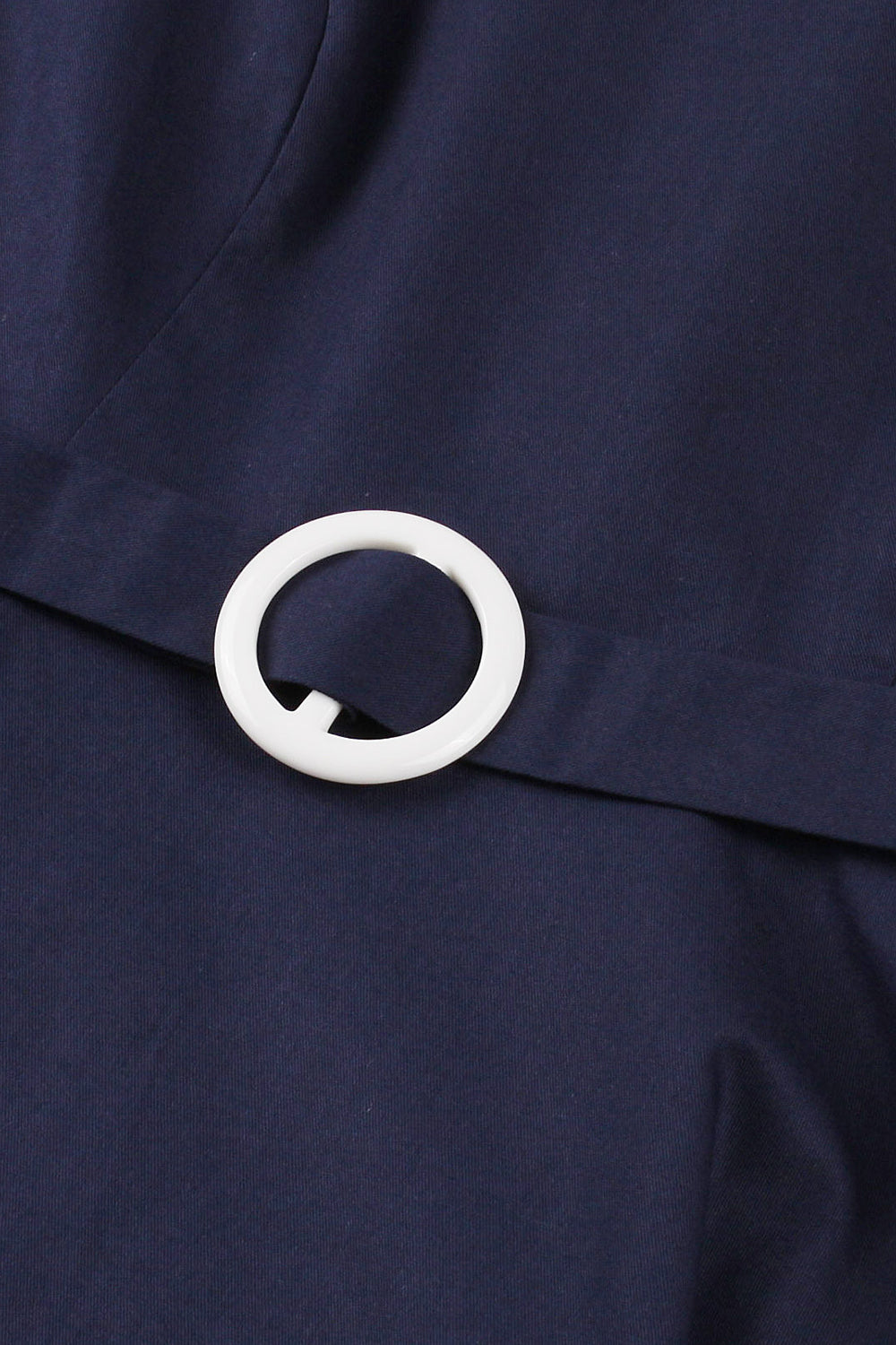 Navy rund hals A Line Vintage 1950'erne kjole