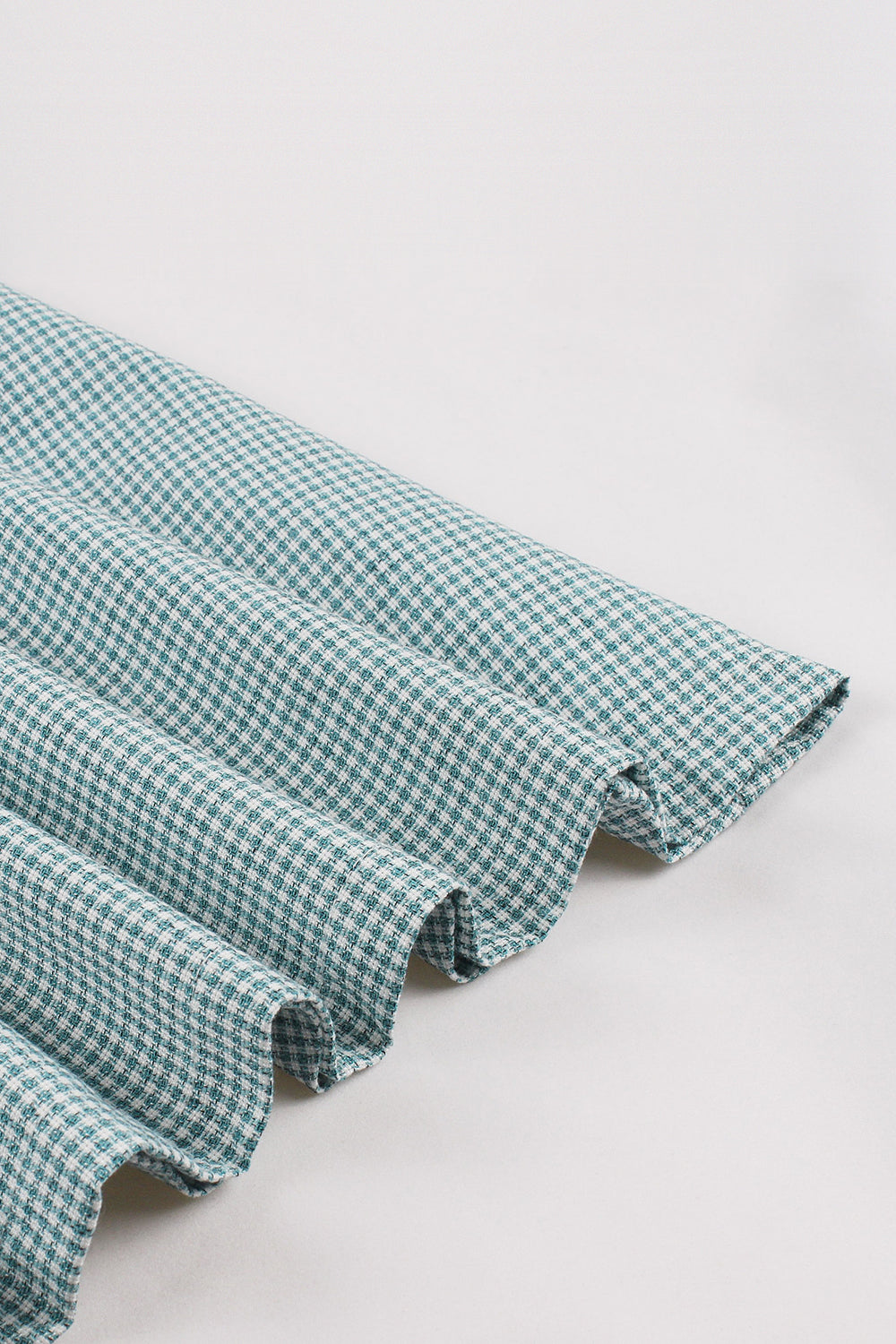 Grøn Plaid Ærmeløs Swing 1950'erne Kjole