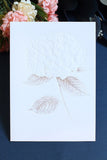 Enkle blomsterprint invitationskort