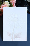 Enkle blomsterprint invitationskort