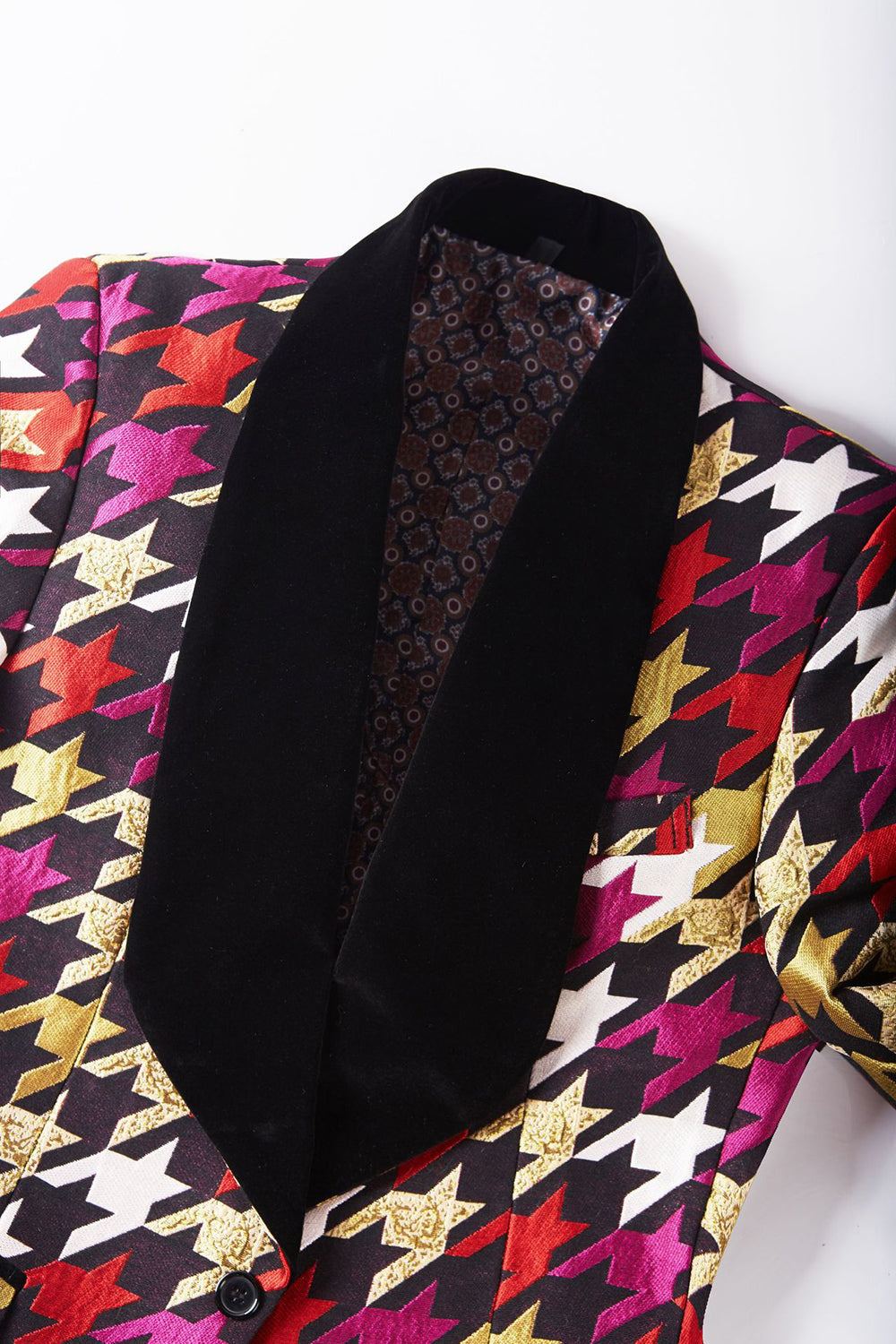 Lilla farverige sjal revers 2 stykke mænds galladragter