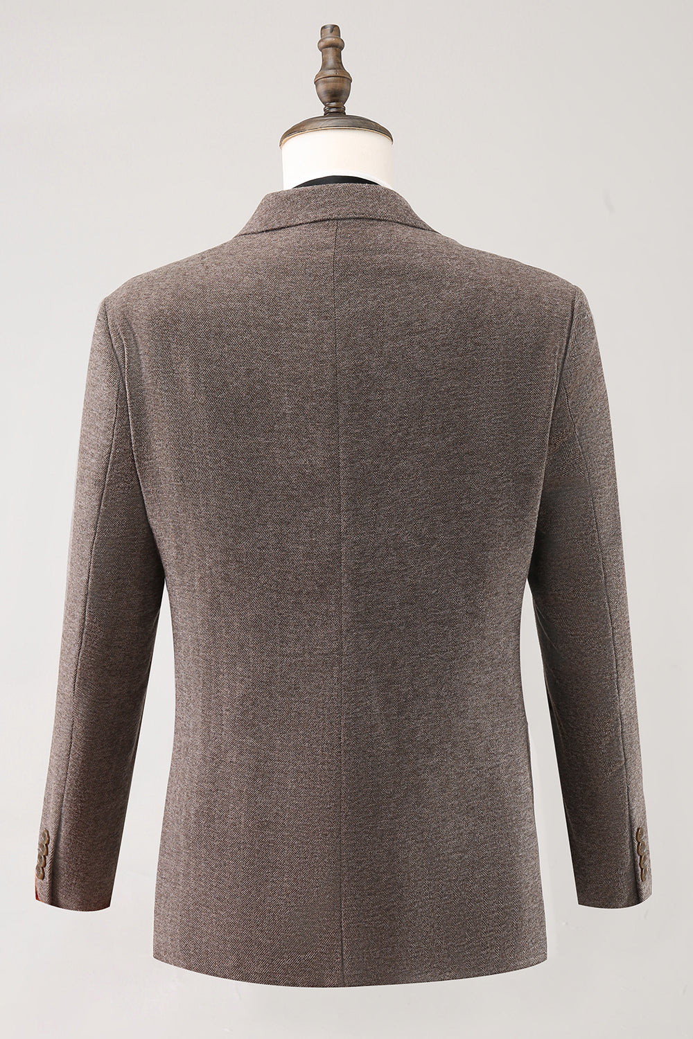 Brun Notched revers 3-delt enkeltradet mænds galladragter