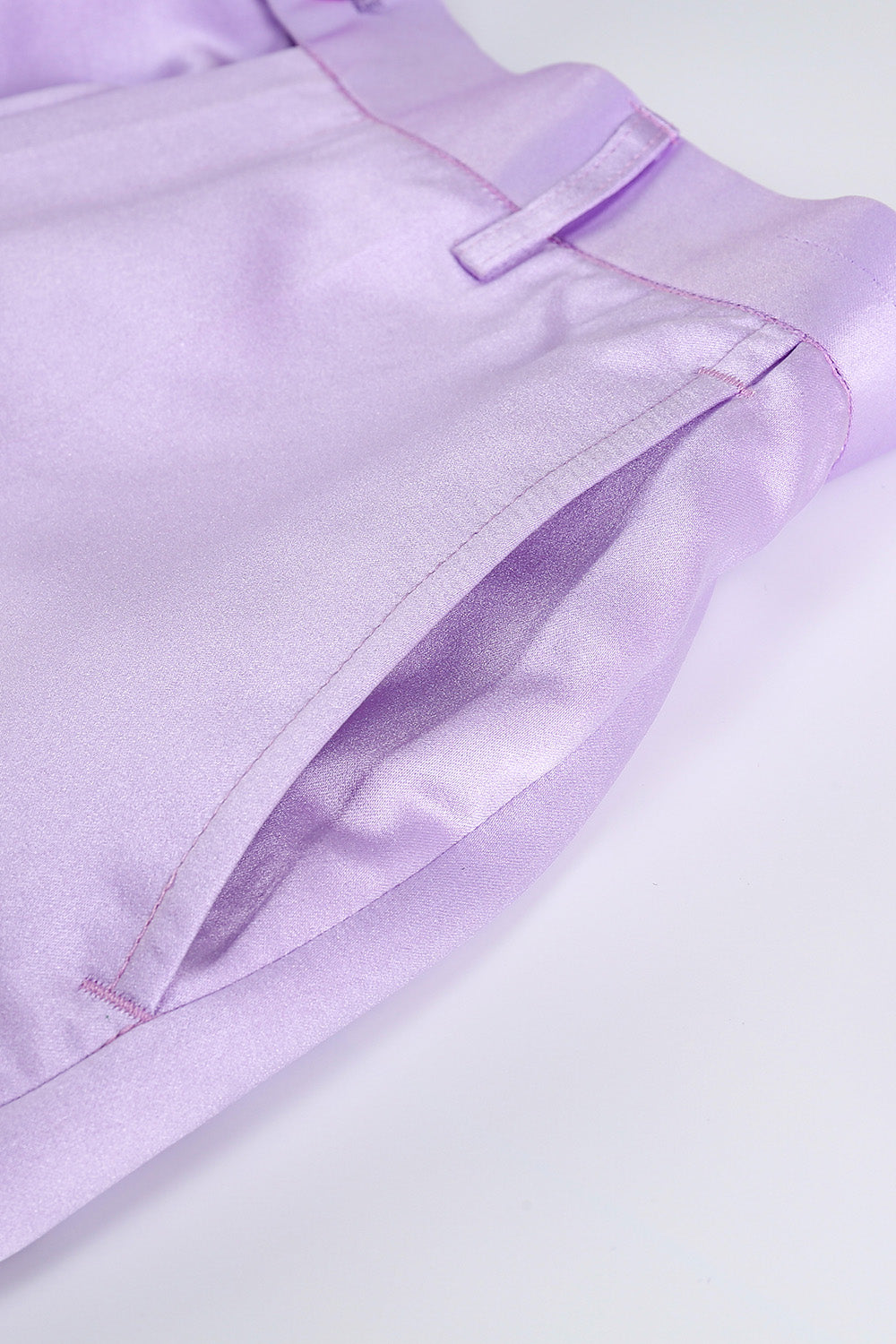 Lilla Satin dobbeltradet Peak revers 2 stykker kvinder dragter