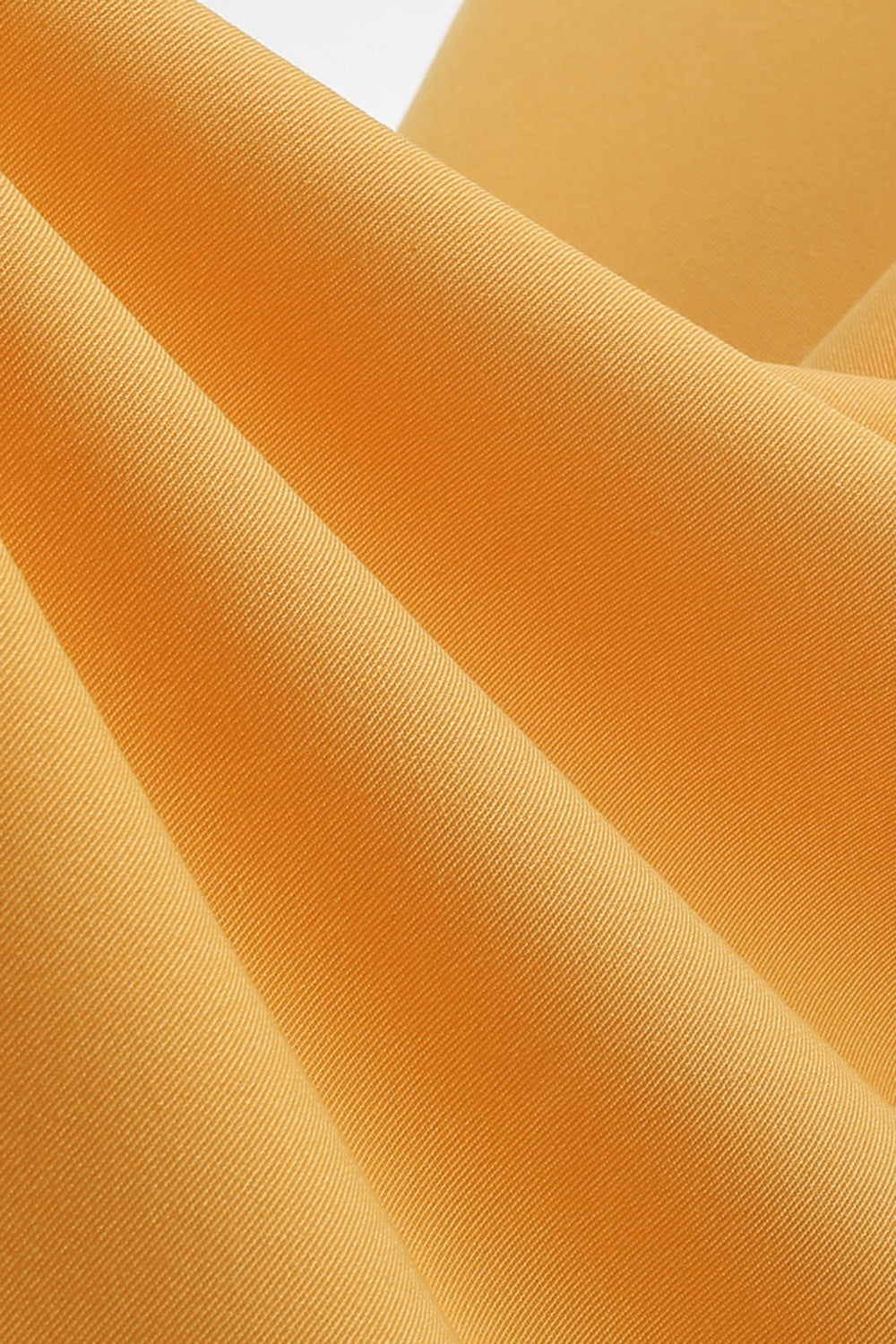 Blå A Line V-hals 1950'er kjole med korte ærmer