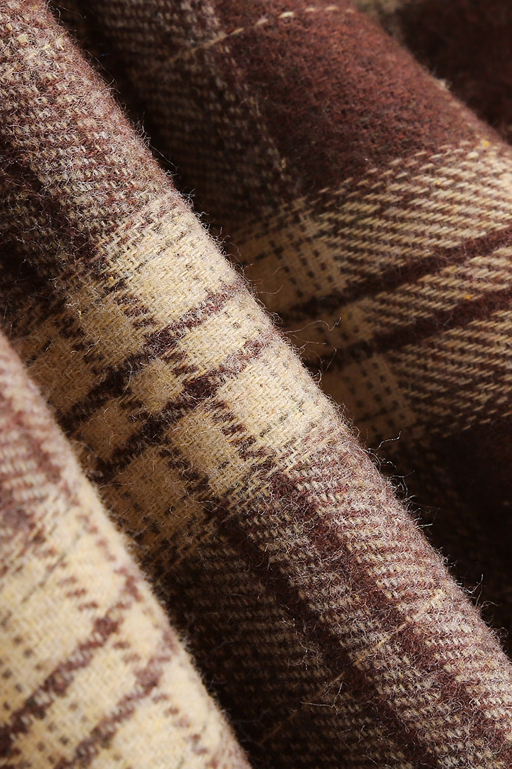 Sort Plaid A-linje Peter Pan Krave Midi 1950'er Kjole