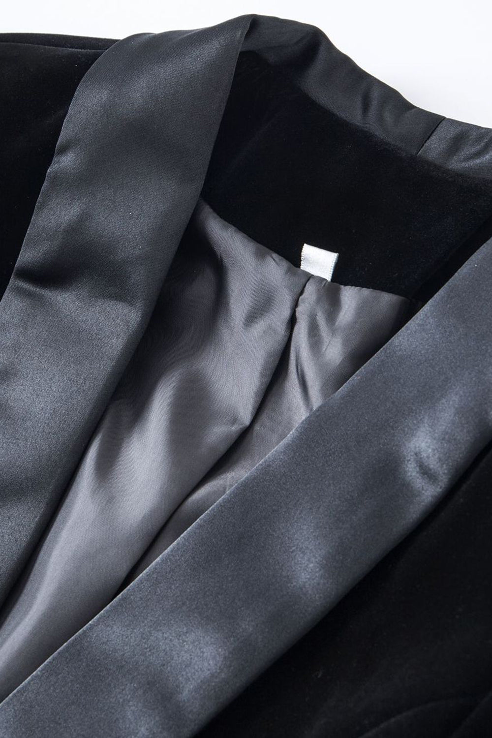 Velvet Royal Blue Shawl Revers Kvinder Blazer