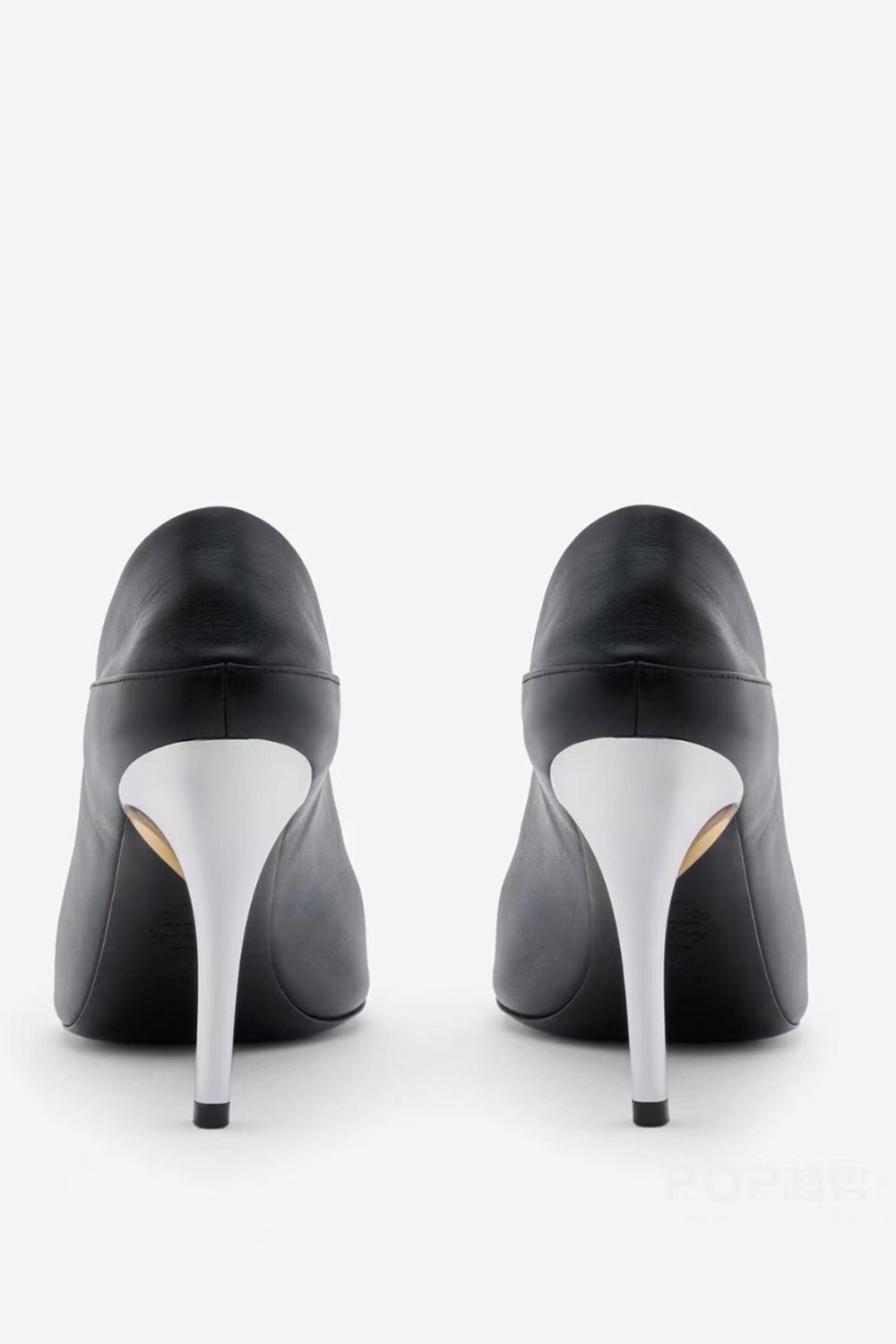 Sort Åben Tå Stilethæle