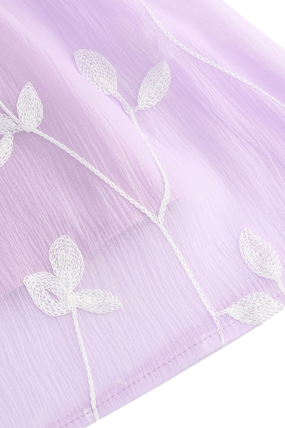 Blomster Lilla A Line Spaghetti Stropper 1950'erne Kjole