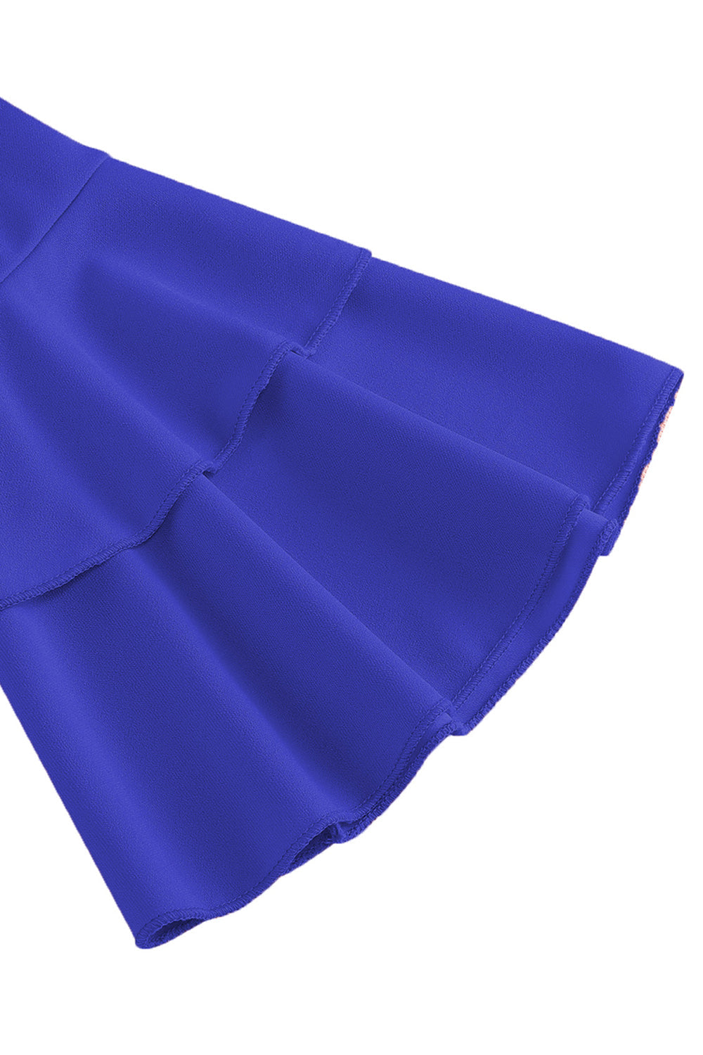 Abrikos A-linje V-hals halvlange ærmer Midi 1950'erne kjole