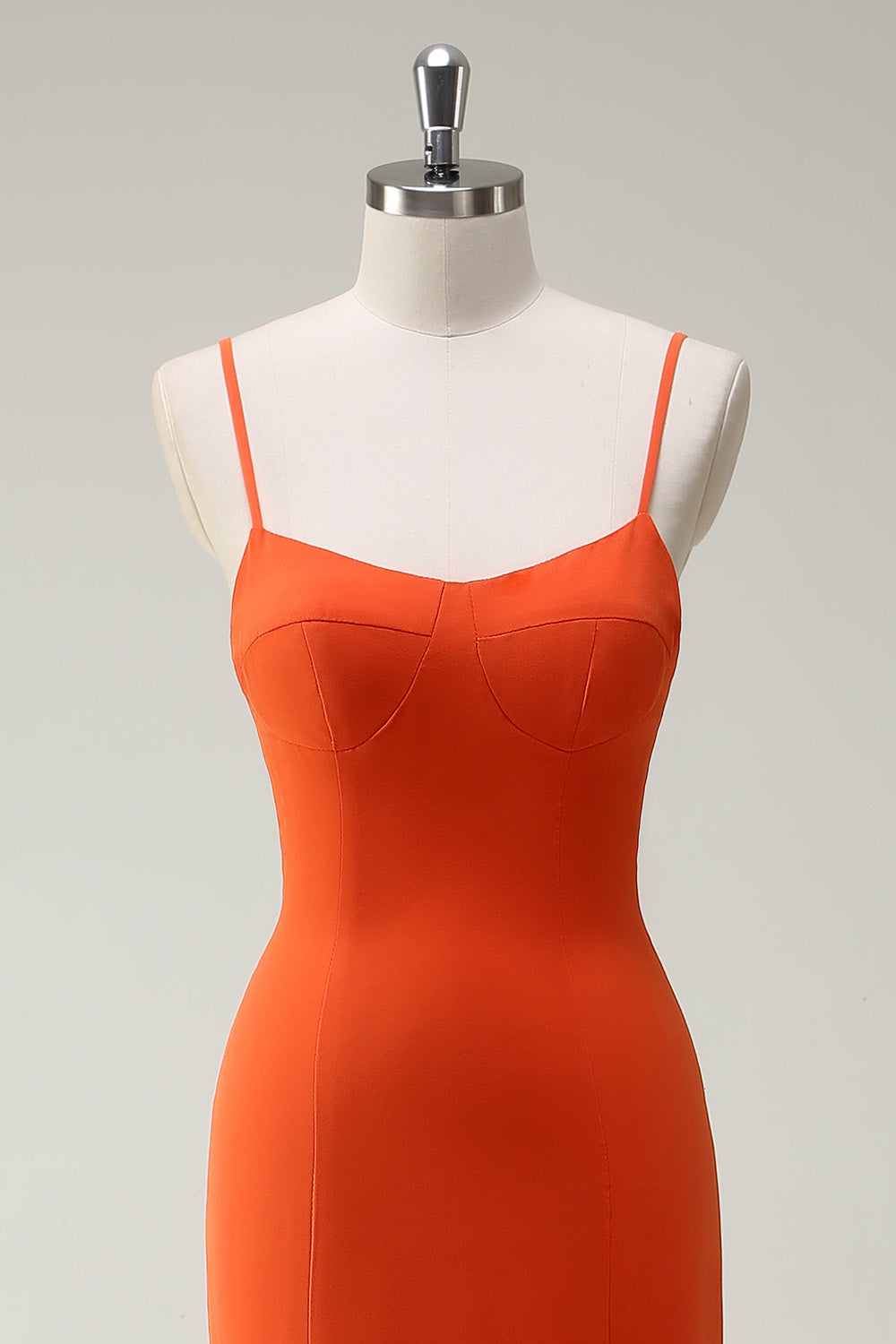 Sunset Havfrue Spaghetti Stropper Lang Brudepige Kjole