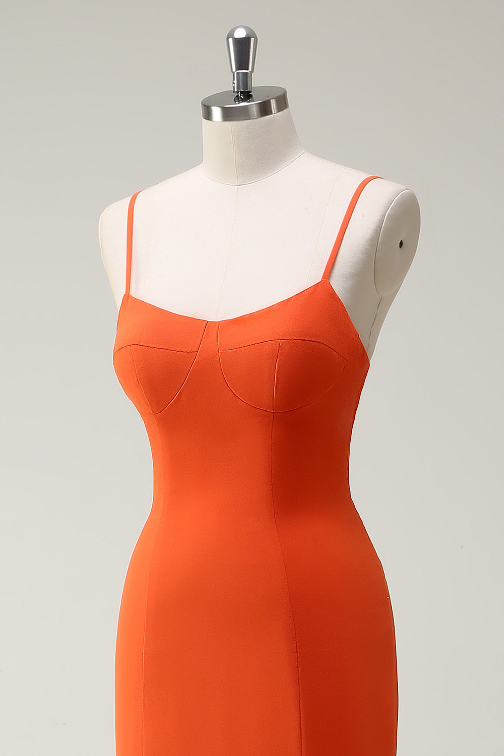 Sunset Havfrue Spaghetti Stropper Lang Brudepige Kjole