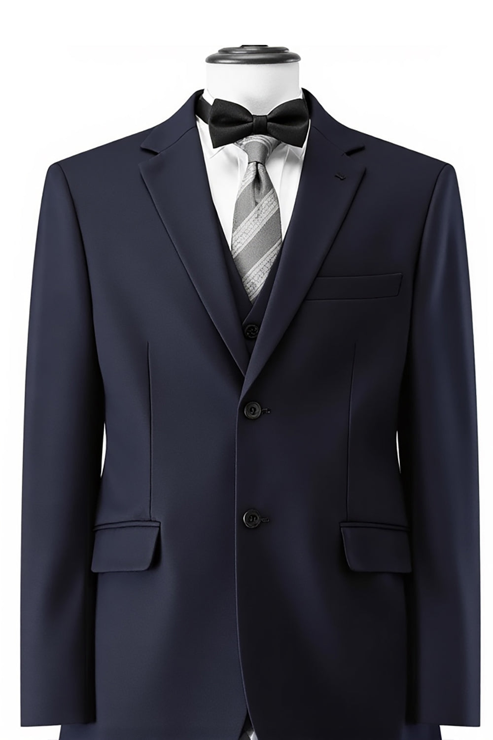 Mørk lilla indhaket revers 3 stykker slim fit forlovere jakkesæt