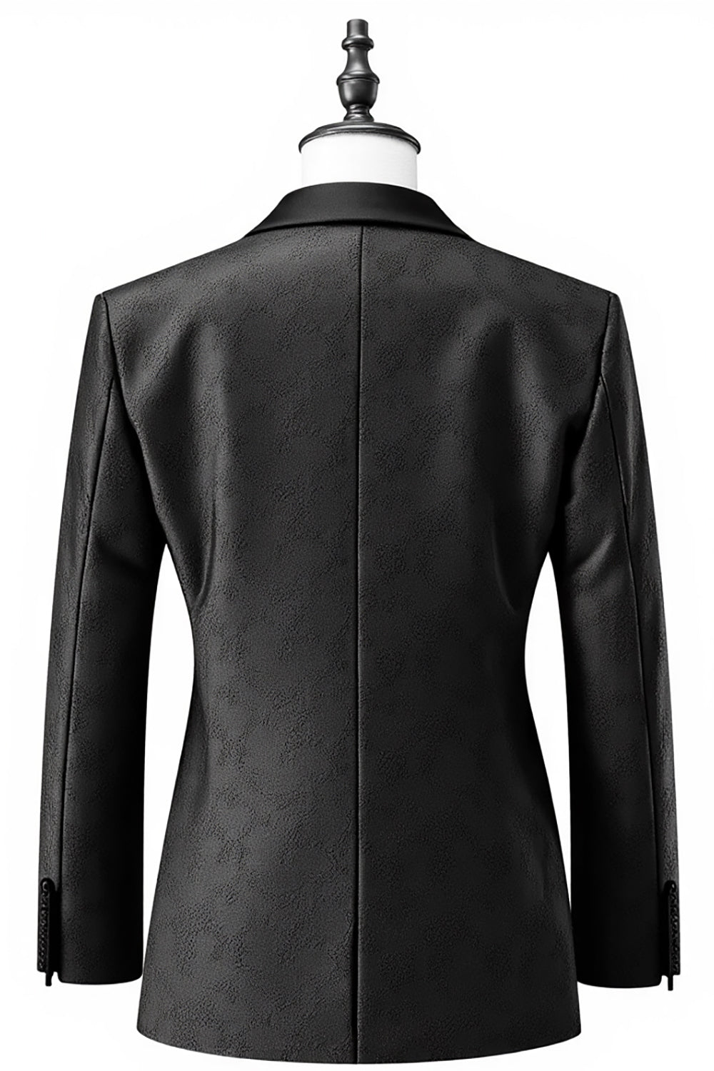 Mænds sort sjal revers 3 stykker galladragter