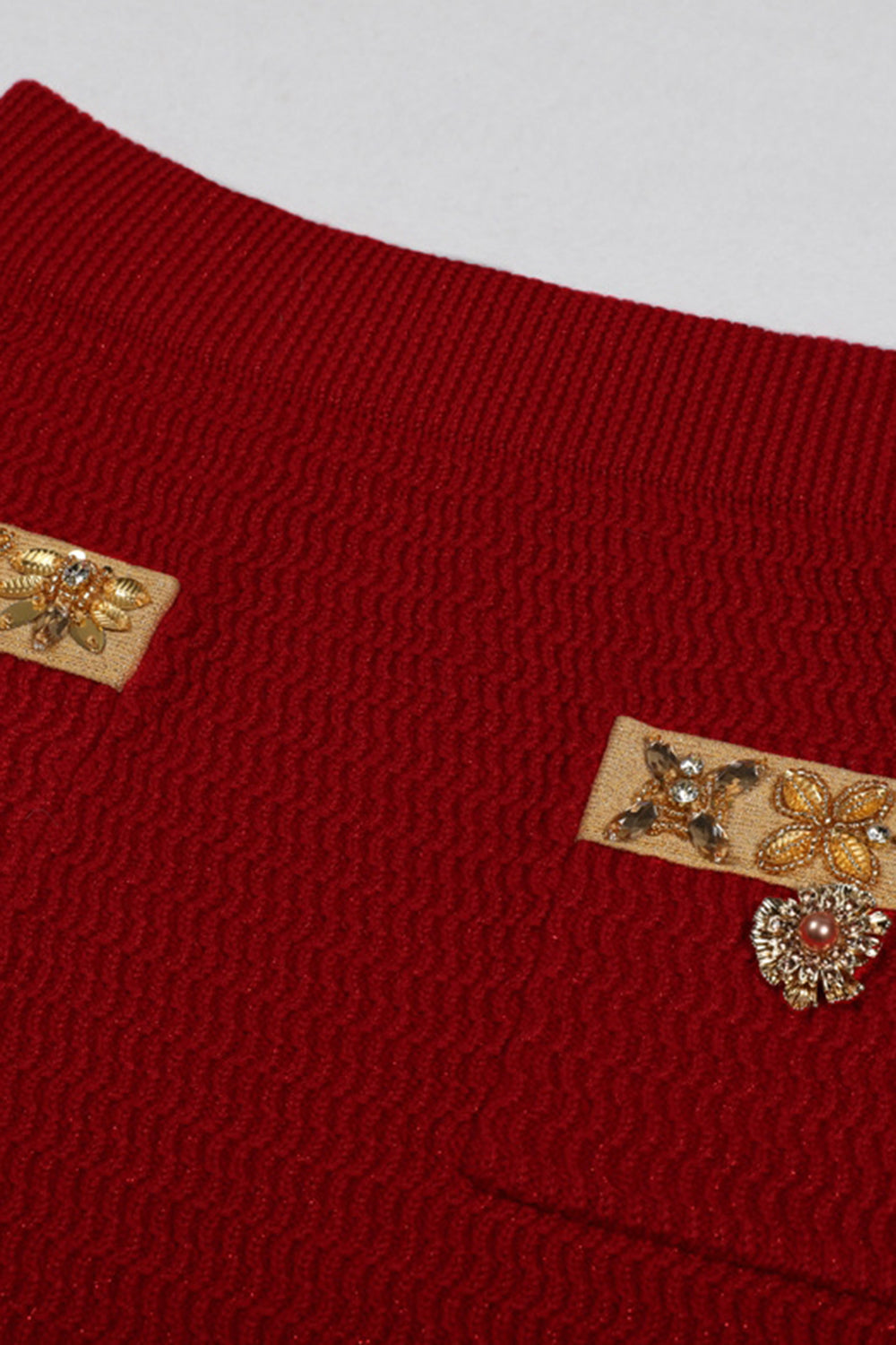 Sort 2-delt Kvinder Jakkesæt med Rhinsten