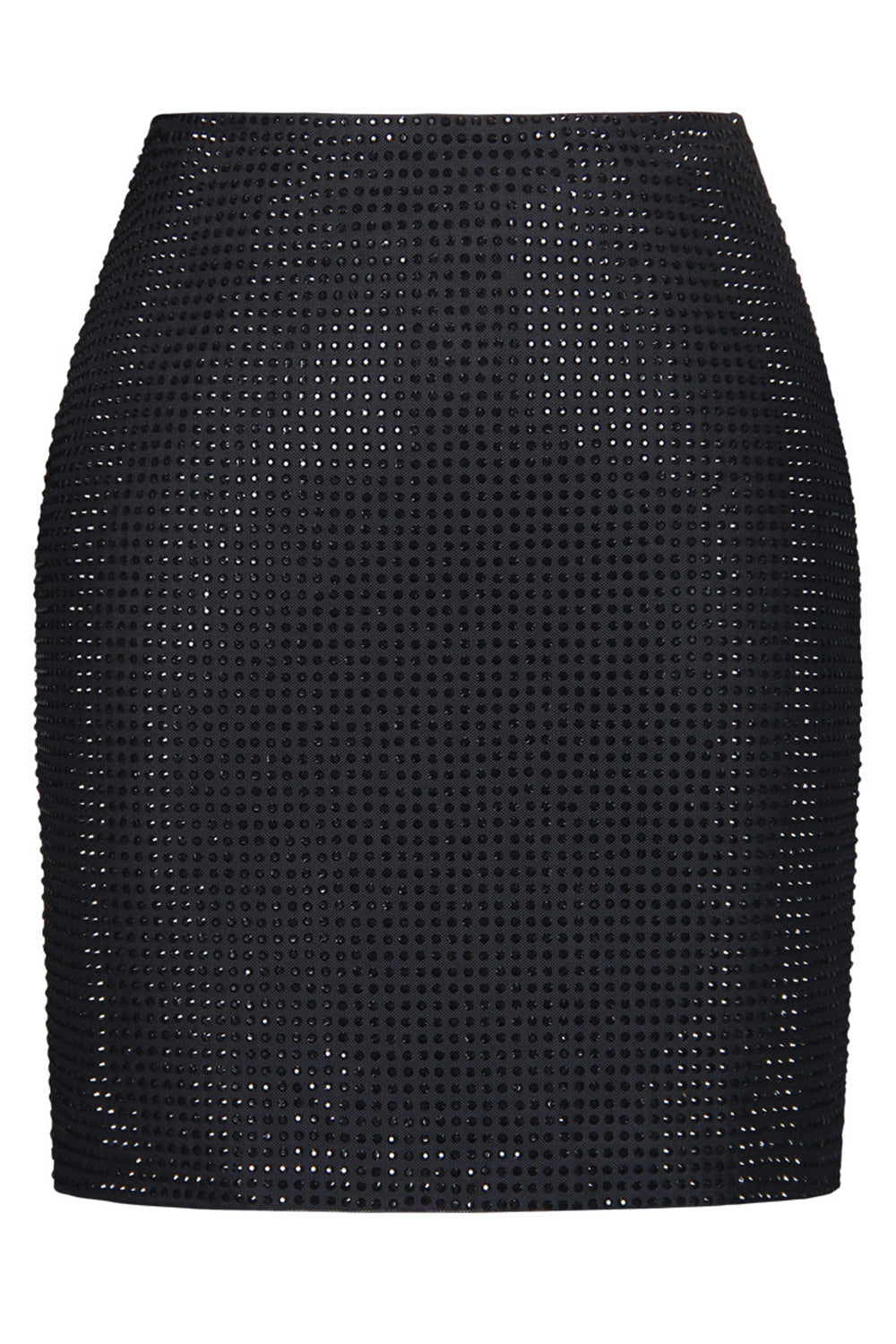 Glitrende Sort 2-delt Kvinder Jakkesæt