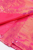 Sparkly Fuchsia 2 Piece Peak revers Kvinder Jakkesæt med Lommer