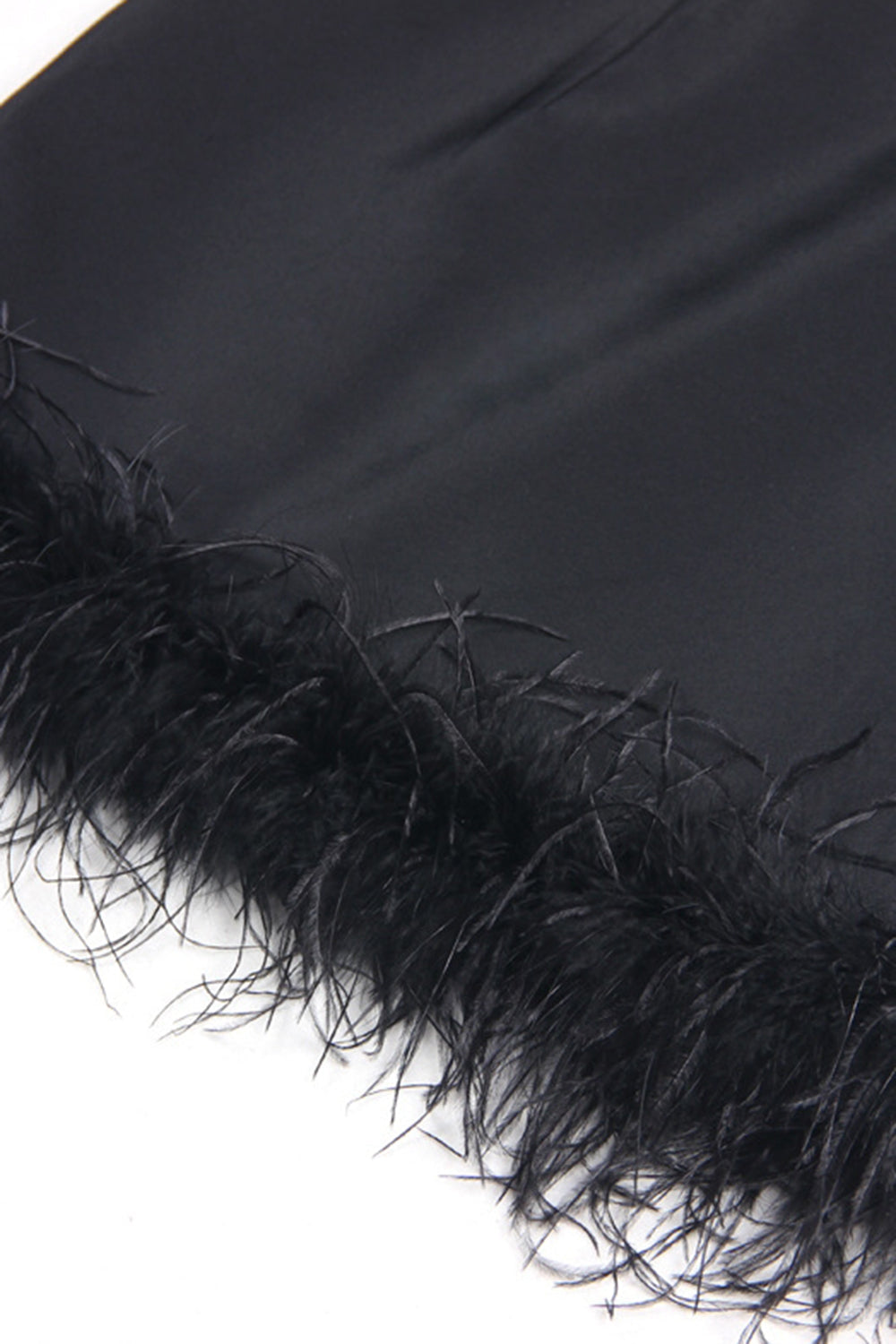 Sort 2-delt Peak revers kort Kvinder Prom Suits med Feather