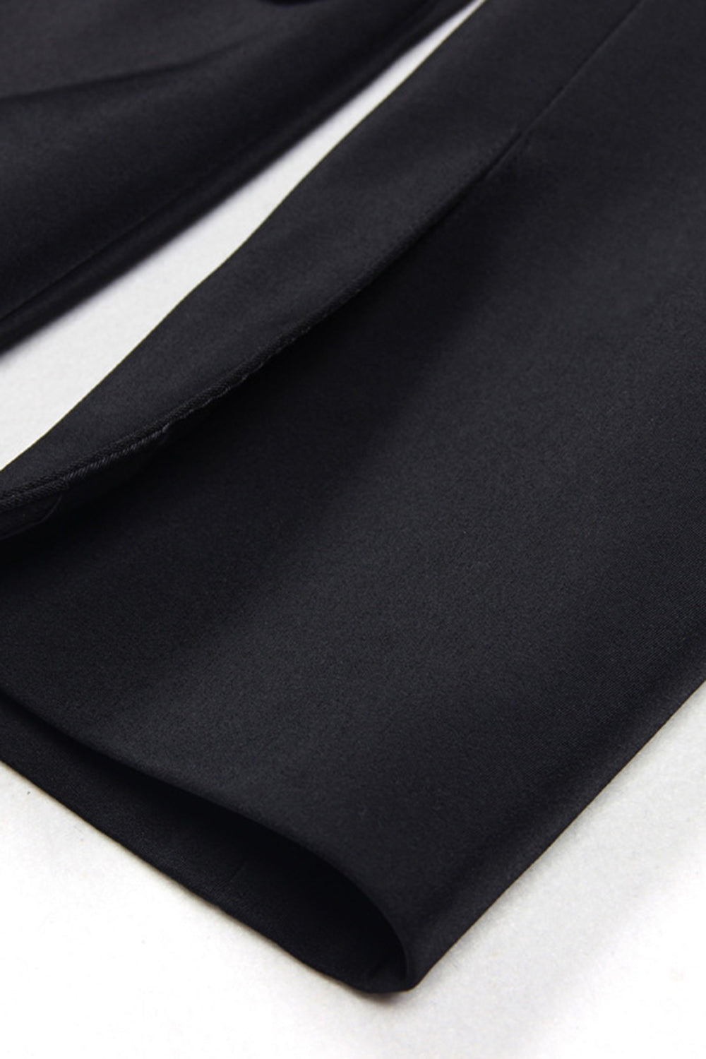 Glitrende sort Peak revers enkeltradet kvinder bal blazer med rhinsten