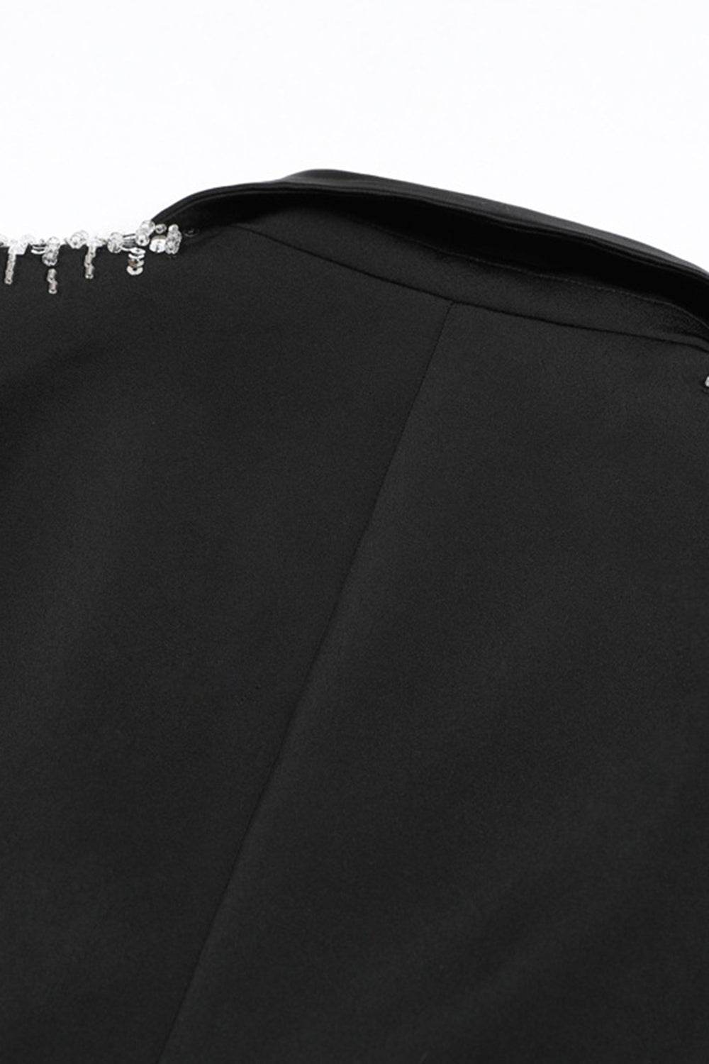 White Peak revers Single Breasted Kvinder Prom Blazer med pailletter