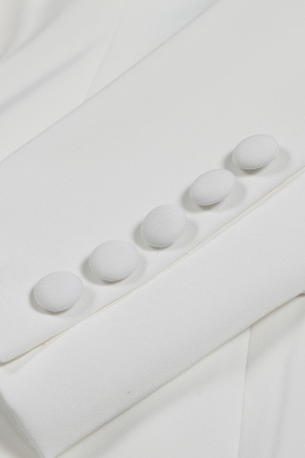 White Peak revers Single Breasted Kvinder Prom Blazer med pailletter