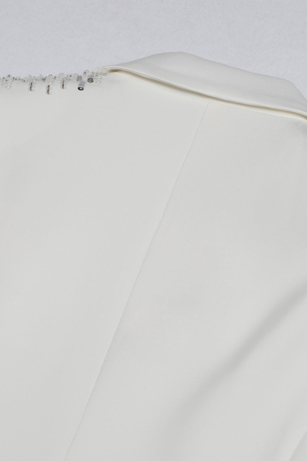 White Peak revers Single Breasted Kvinder Prom Blazer med pailletter