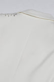 White Peak revers Single Breasted Kvinder Prom Blazer med pailletter