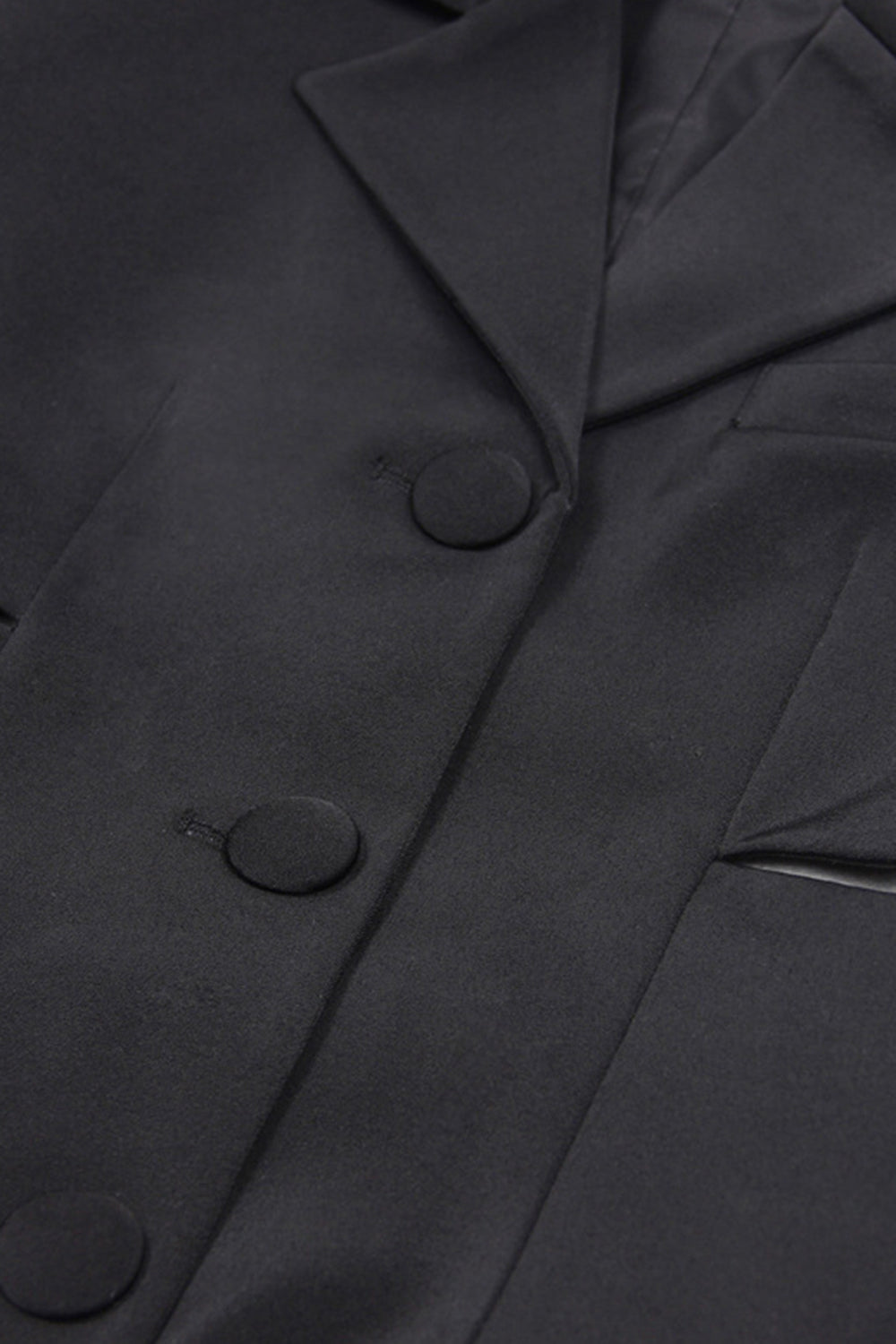 Sort Notched Revers Cut Out Kvinder Prom Suits med sløjfe