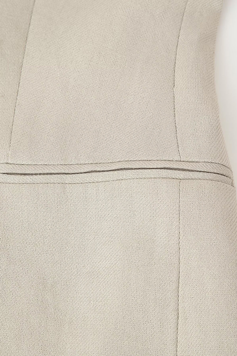 Kahki 2 stykke Peak Lapek ærmeløs Kvinder Galladragter