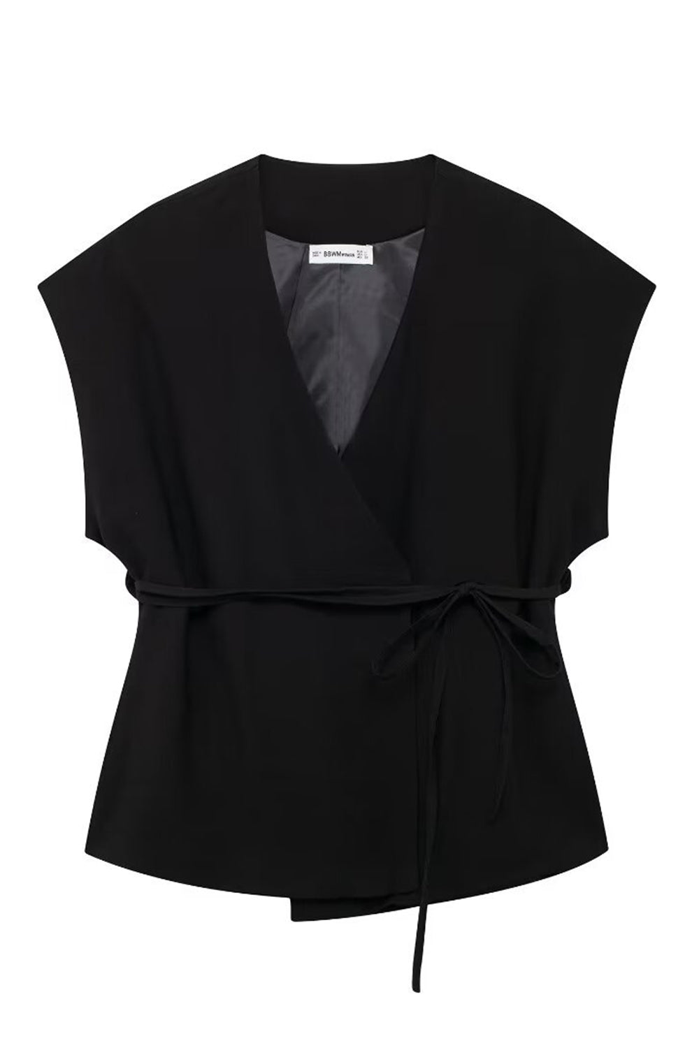 Sort 2-delt ærmeløs dame galladragter med snore
