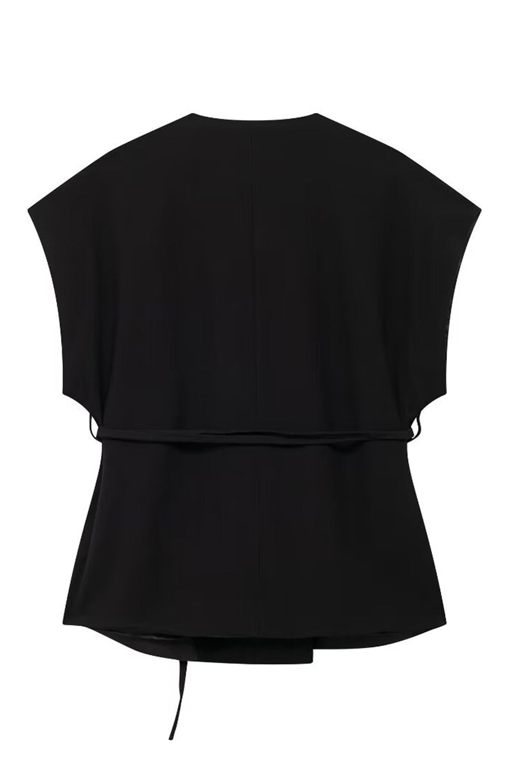 Sort 2-delt ærmeløs dame galladragter med snore