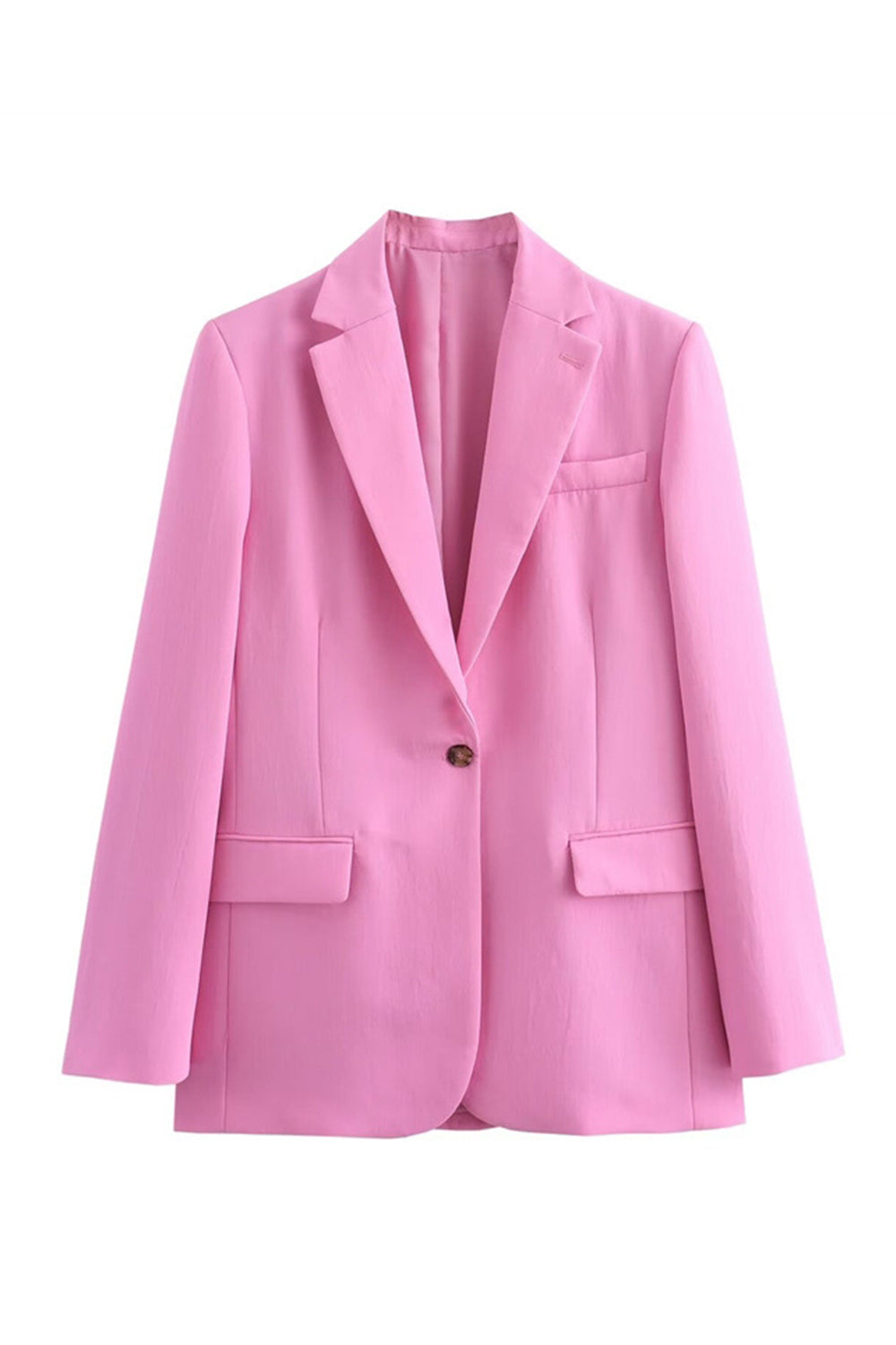 Pink 2-delt Notched Revers Kvinder Prom Suits