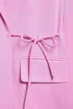 Pink 2 Piece Peak Revers Kvinder Prom Suits med Snore