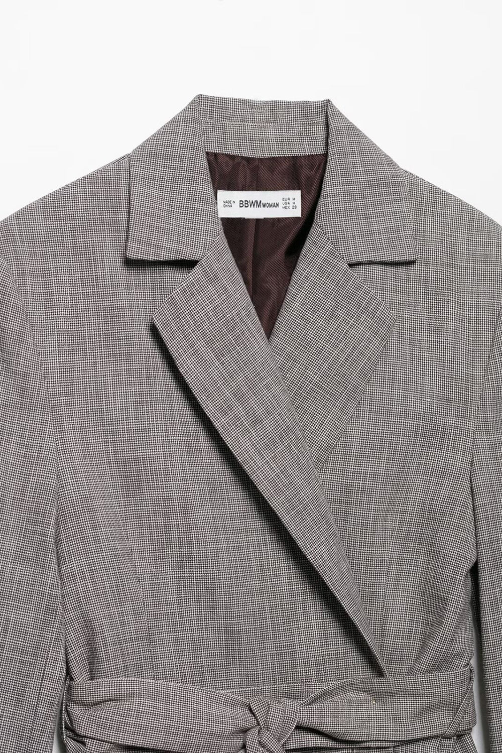 Grå 2-delt Notched Revers Kvinder Prom Suits med bælter