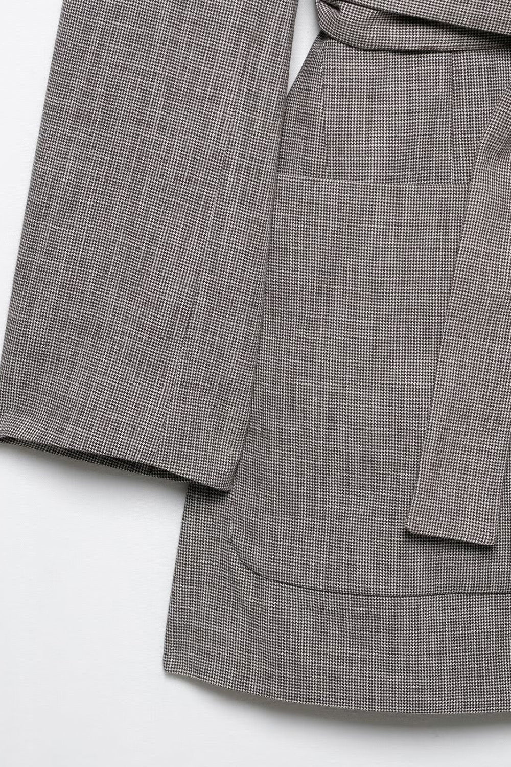 Grå 2-delt Notched Revers Kvinder Prom Suits med bælter