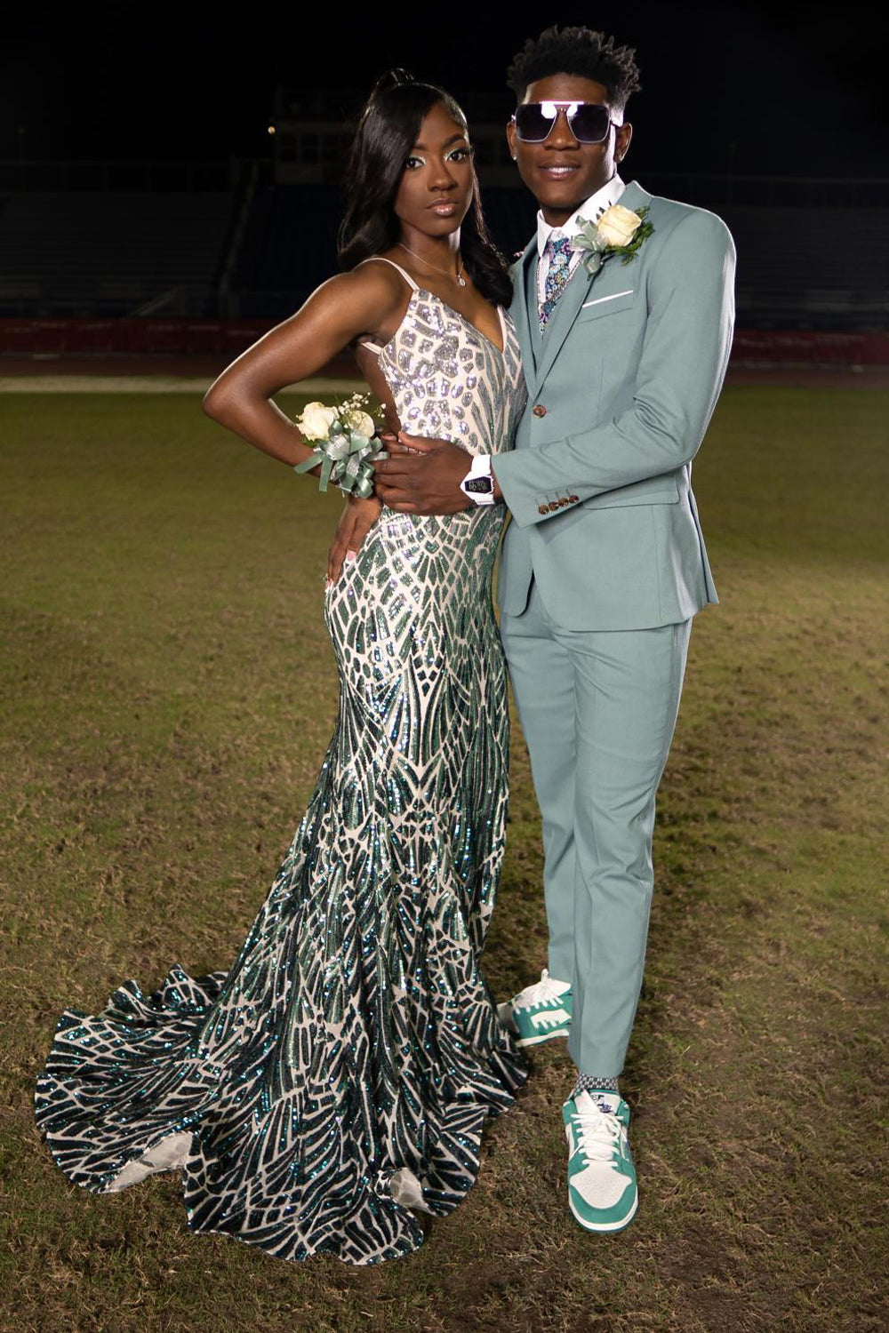 Mint 3 stk hakket revers mænd prom bryllupsdragter